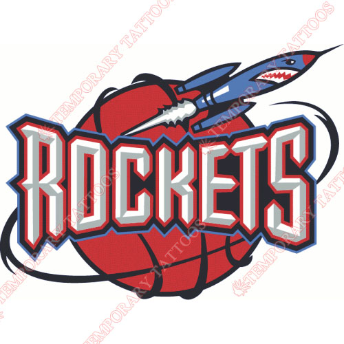 Houston Rockets Customize Temporary Tattoos Stickers NO.1022